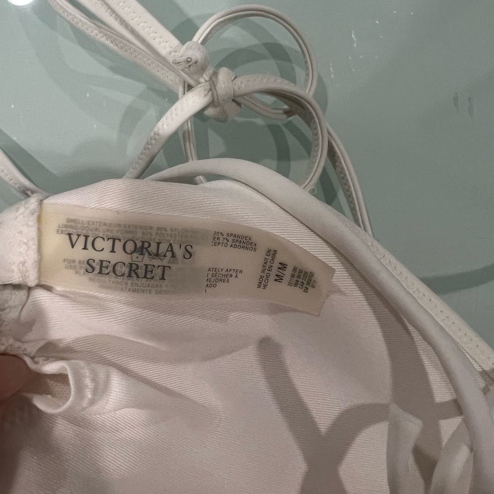 Victoria’s Secret White bikini with pink sequins M S - Picture 3 of 3